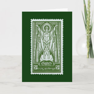 St. Patrick Irish Postage Stamp Kaart