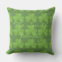 St. Patrick Irish Shamrock Clovers Green Pattern