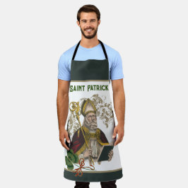 St. Patrick Irish Shamrocks Green Gold katholiek A Schort