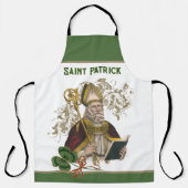 St. Patrick Irish Shamrocks Green Gold katholiek Schort (Voorkant)