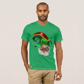 ST PATRICK JEWEL OWL EN ELF PET MET SHAMROCK T-SHIRT (Voorkant volledig)