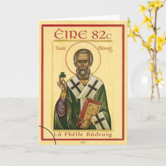 St. Patrick Kaart (Gele Bloem)
