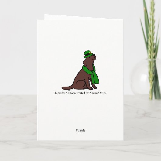 St. Patrick Kaart van Labrador van de Chocolade (Achterkant)