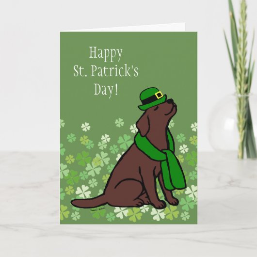 St. Patrick Kaart van Labrador van de Chocolade (Voorkant)