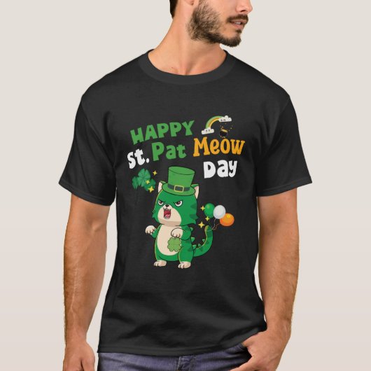 st patrick kat kat  katjes t-shirt (Voorkant)