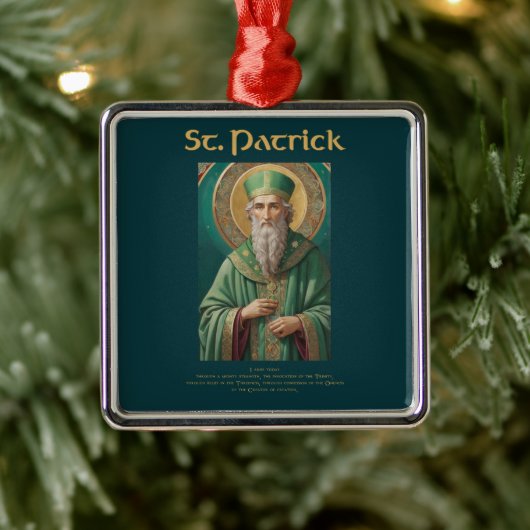 St Patrick Katholiek Kerst Ornament (Boom)
