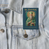 St. Patrick Katholieke Gebedsknop Button (Insitu)