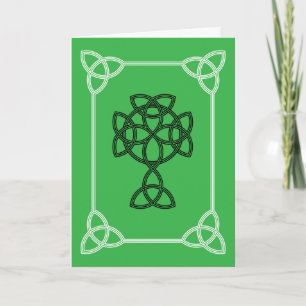 St. Patrick Keltisch Kruis & Citaat Vouwkaart Feestdagen Kaart