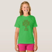 St. Patrick Keltisch Kruis | Drie-eenheidsknoop &  T-shirt (Voorkant volledig)