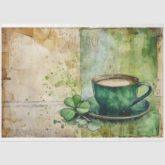 St. Patrick Koffie Gaelic Groene Fusion Tissuepapier (Voorkant)