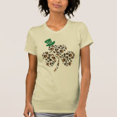 St Patrick Leopard Clover Shamrock Leprechaun Pet T-shirt (Voorkant)