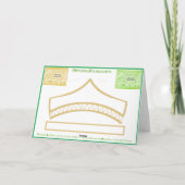 St. Patrick Leprechaun Carnavalshoedje Feestmuts p Kaart (Achterkant)