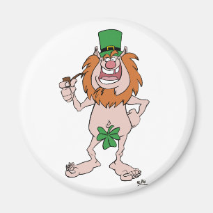 St Patrick Leprechaun (en Shamrock) Koelkast magne Magneet