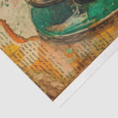 St. Patrick Leprechaun's Ephemeral Espresso Tissuepapier (Detail)