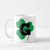 St Patrick Letter G Alphabet Koffiemok (Links)