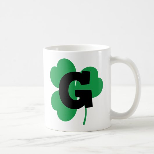 St Patrick Letter G Alphabet Koffiemok (Rechts)