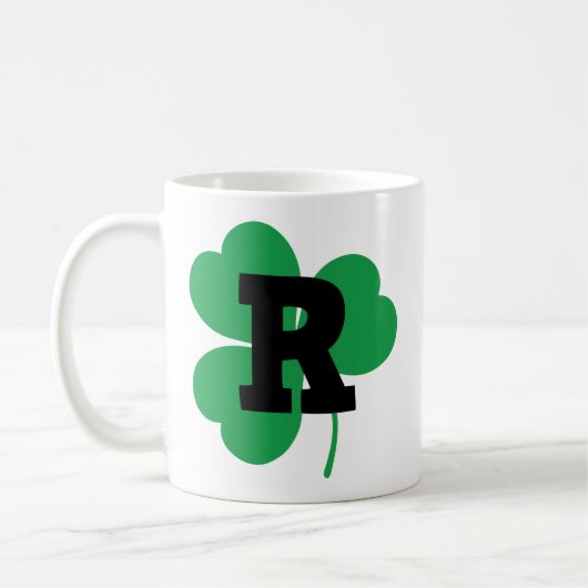 St Patrick Letter R Alphabet Koffiemok (Links)