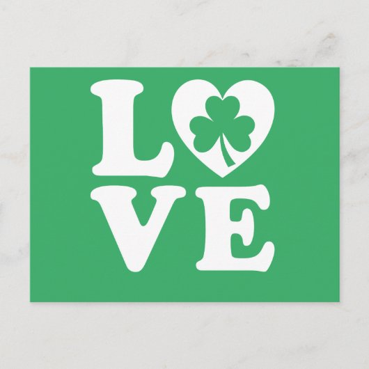 St Patrick Love Briefkaart (Voorkant)