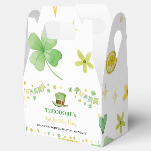 St. Patrick Lucky Een gunstbox Verjaardagsfeest Bedankdoosjes (Geopend)