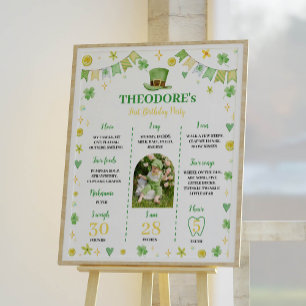 St. Patrick Lucky Een Verjaardag Milestone Poster