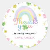 St. Patrick Lucky Een Verjaardag Sticker Labels (Voorkant)