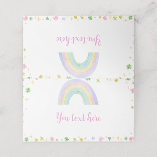 St. Patrick Lucky One Place Card Verjaardagsfeest Plaatskaartje (Buitenkant ongevouwen)