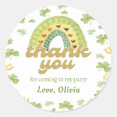 St. Patrick Lucky One Verjaardagssticker Ronde Sticker (Voorkant)
