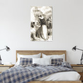 St. Patrick markeert het schild van Connal met het Canvas Afdruk (Insitu (Slaapkamer))
