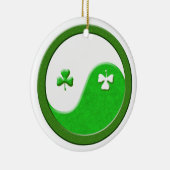 St Patrick Meets Taoism Yin Yang Keramisch Ornament (Rechts)