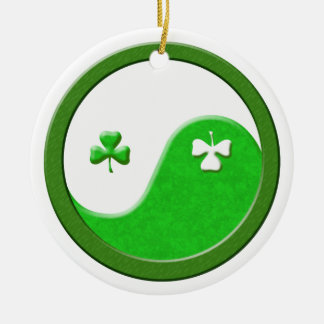 St Patrick Meets Taoism Yin Yang Keramisch Ornament