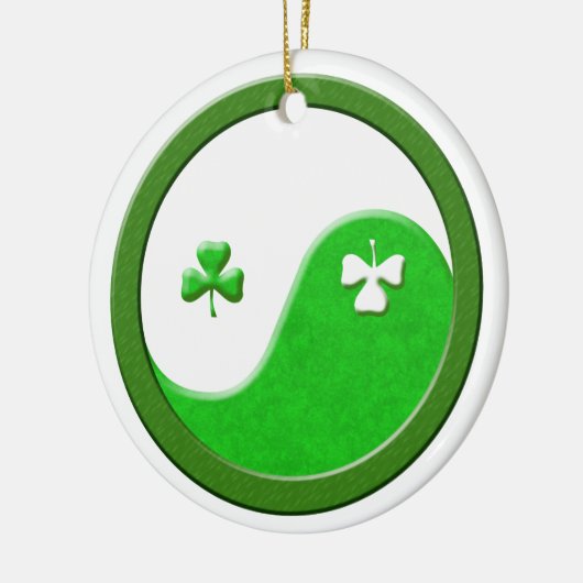 St Patrick Meets Taoism Yin Yang Keramisch Ornament (Links)