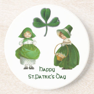 ST PATRICK-MEISJES ZANDSTEEN ONDERZETTER