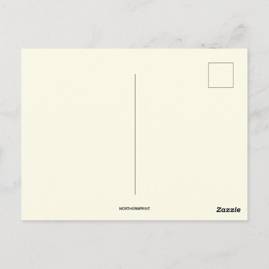  St Patrick met een staf Briefkaart (Achterkant)