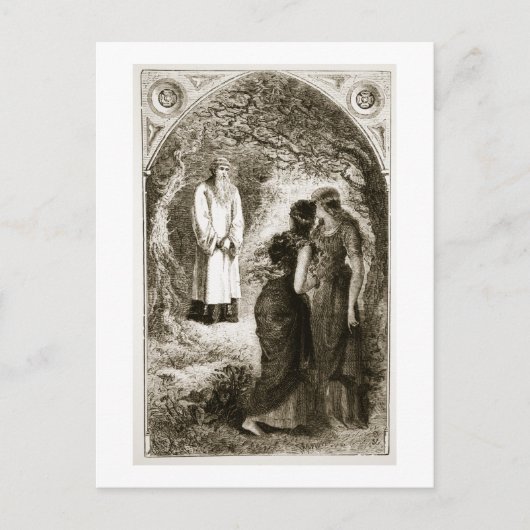 St. Patrick met maagden in het bos van Fochlut, Briefkaart (Voorkant)