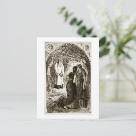 St. Patrick met maagden in het bos van Fochlut, Briefkaart (Staand voorkant)