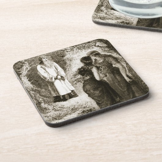 St. Patrick met maagden in het bos van Fochlut, Drankjes Onderzetter (Linkerzijde)