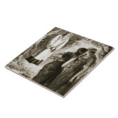 St. Patrick met maagden in het bos van Fochlut, Tegeltje (Zijkant)