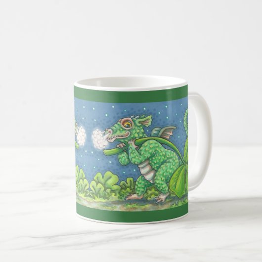 ST. PATRICK-MOK OP DAG IRISH DRAGON AANPASSEN KOFFIEMOK (Voorkant rechts)