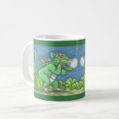 ST. PATRICK-MOK OP DAG IRISH DRAGON AANPASSEN KOFFIEMOK (Voorkant links)