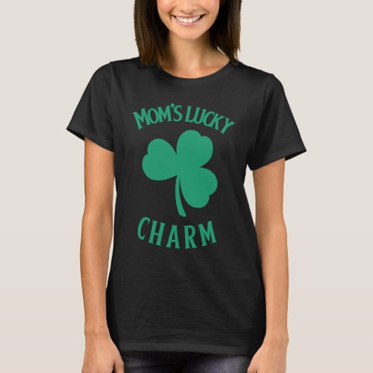 St Patrick Mum Mom's Lucky Charm   for mom T-shirt (Voorkant)