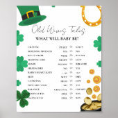 St Patrick Old WIves Tales Baby shower Spel Poster (Voorkant)