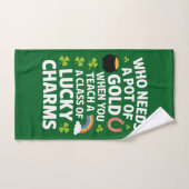 St. Patrick Onderwijzer Lucky Charm Clover Iers Handdoek (Handdoek)