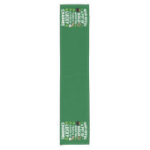 St. Patrick Onderwijzer Lucky Charm Clover Iers  Korte Tafelloper (Voorkant)