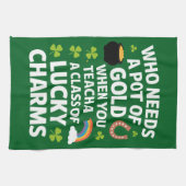 St. Patrick Onderwijzer Lucky Charm Clover Iers Theedoek (Horizontaal)