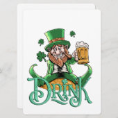 ST PATRICK ONTWERP FEESTDAGENKAART (Voorkant / Achterkant)