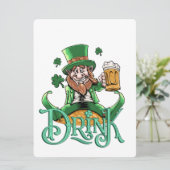 ST PATRICK ONTWERP FEESTDAGENKAART (Staand voorkant)
