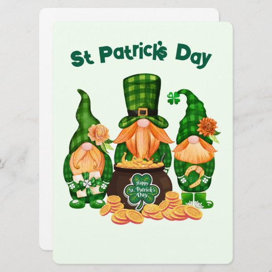 ST PATRICK ONTWERP  FEESTDAGENKAART (Voorkant / Achterkant)