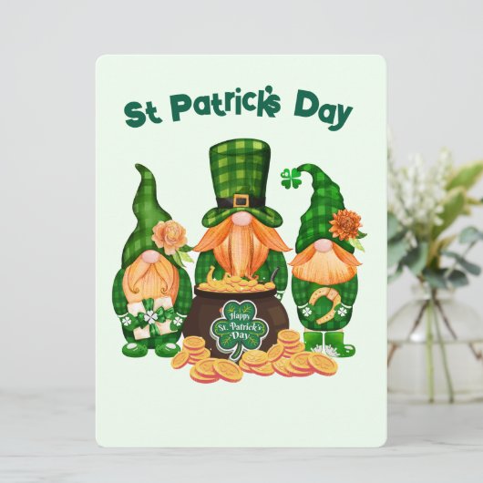 ST PATRICK ONTWERP  FEESTDAGENKAART (Staand voorkant)