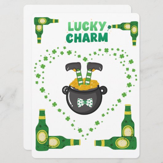 ST PATRICK ONTWERP  FEESTDAGENKAART (Voorkant / Achterkant)