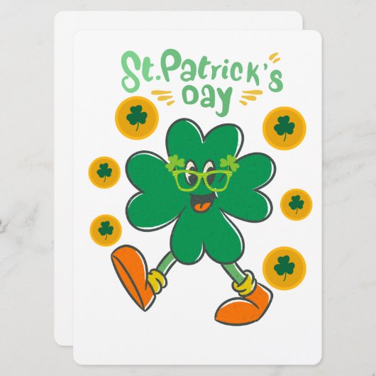 ST PATRICK ONTWERP FEESTDAGENKAART (Voorkant / Achterkant)